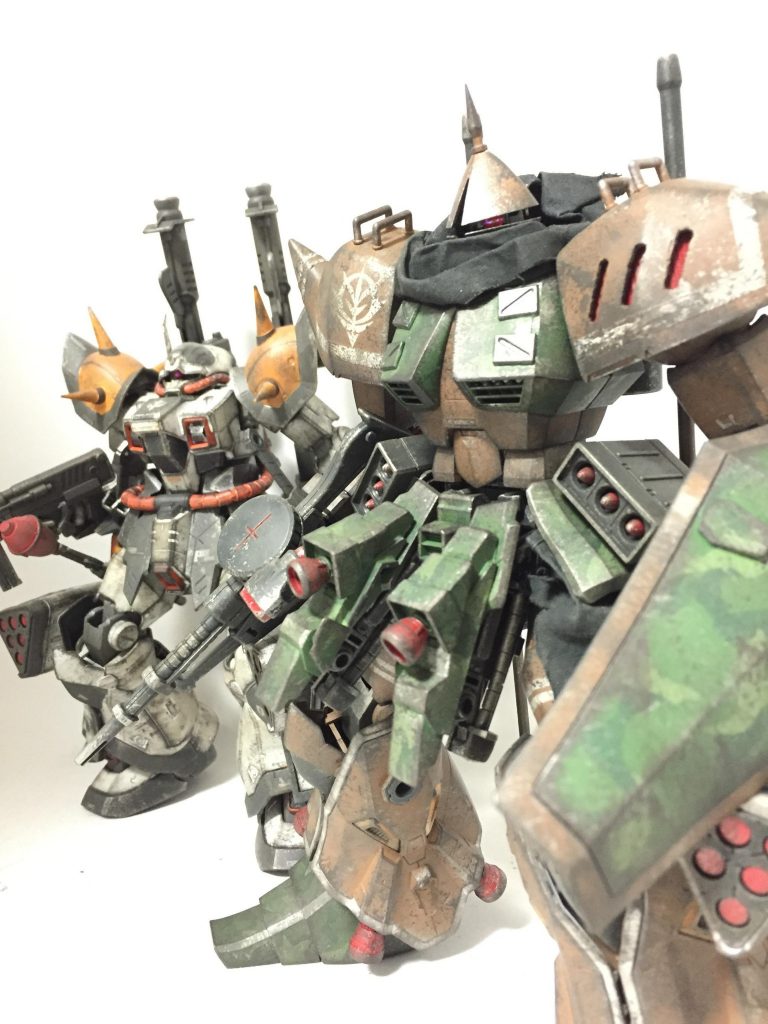 ついでにジオン残党機達みたいな写真を置いておきます^_^