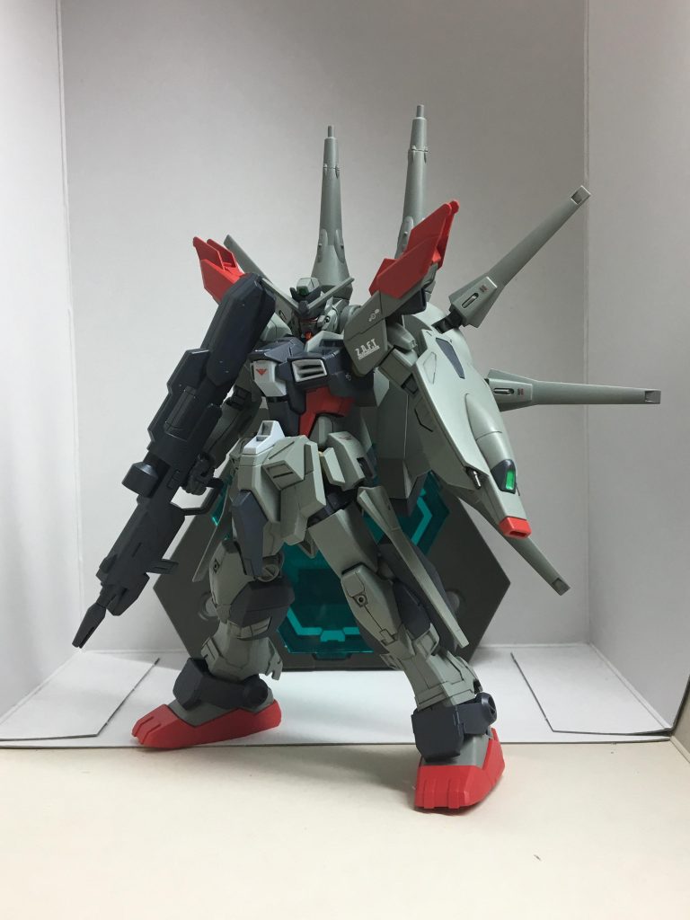 素立ち
頭 HGプロビディンスガンダム
胴体、腰 HGBFアメイジングストライクフリーダム
肩、腕 HGCEフリーダムガンダム、HGCEフリーダムカスタムキット
腰部ドラグーン HGレジェンドガンダム
足 フルアーマーガンダム7号機
背部ドラグーン HGレジェンドガンダム
ビームライフル、多用途シールド HGプロビディンスガンダム