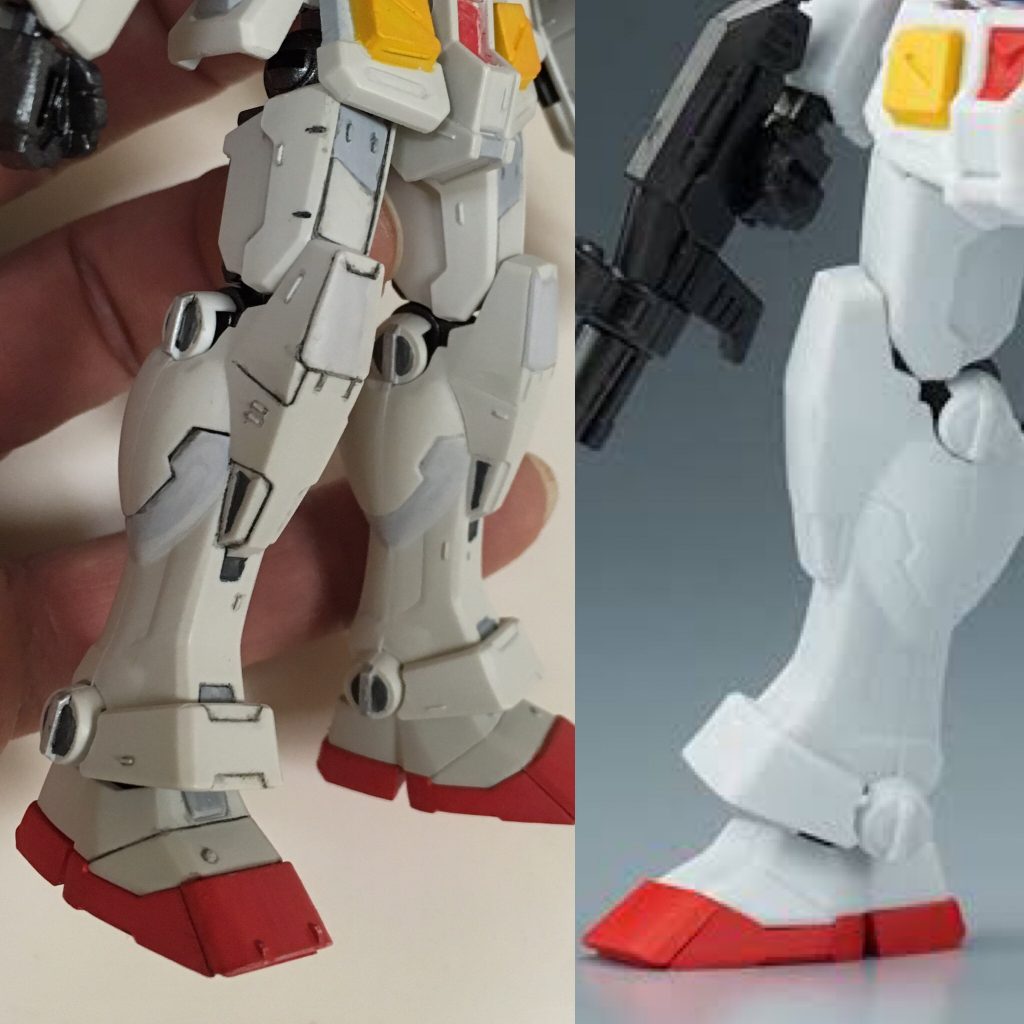 既存のモールドスジボリし直し、スジボリ追加、プラ板プラ棒貼り付けてディテールアップしました。