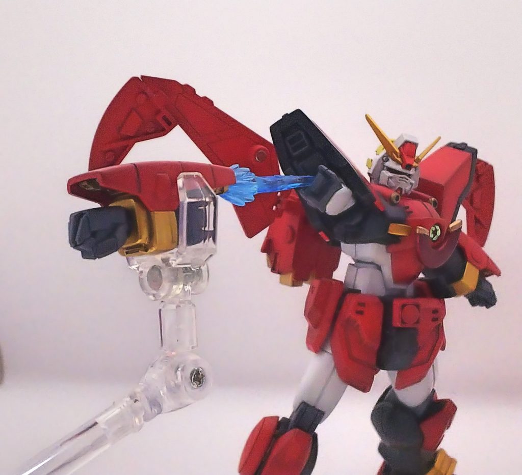 飛ばせ鉄拳、ブーストナックル！エフェクトは忍パルスビーム。