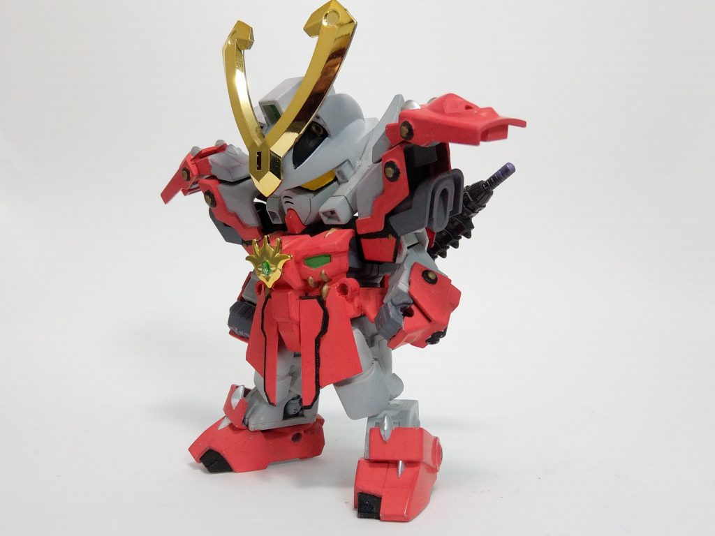 前回と違い肩の鎧垂れを跳ね上げて、より怒り肩風にしてます