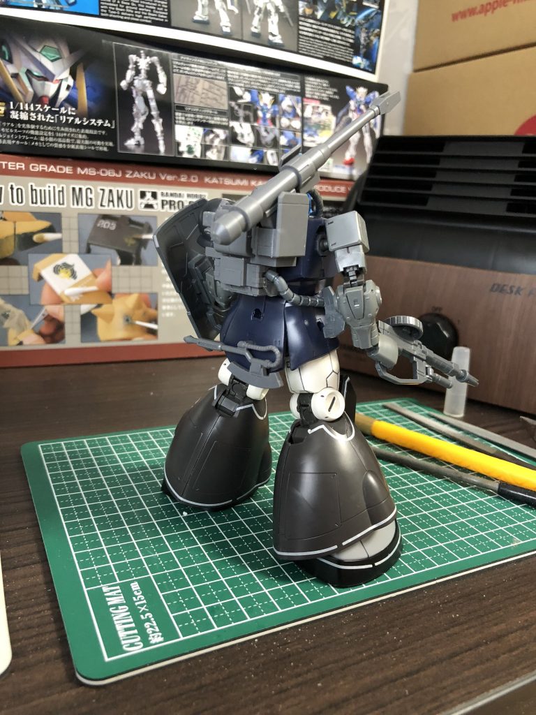 グフキャノン試作型–4枚目/制作者：フジータ@素組みでガンプラ！