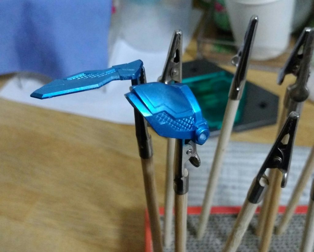 クロプチに接続し、ガンダムマーカーエアブラシシステムを初使用。