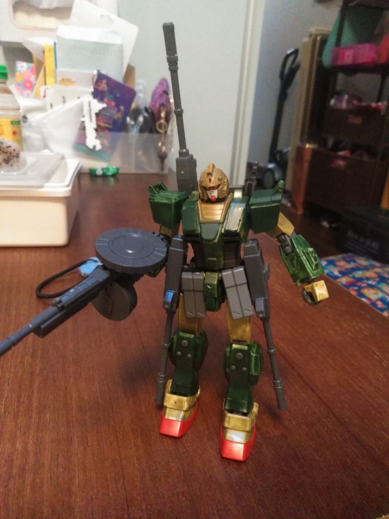 カラーリングはみどり系で統一してミリタリー感を出しました