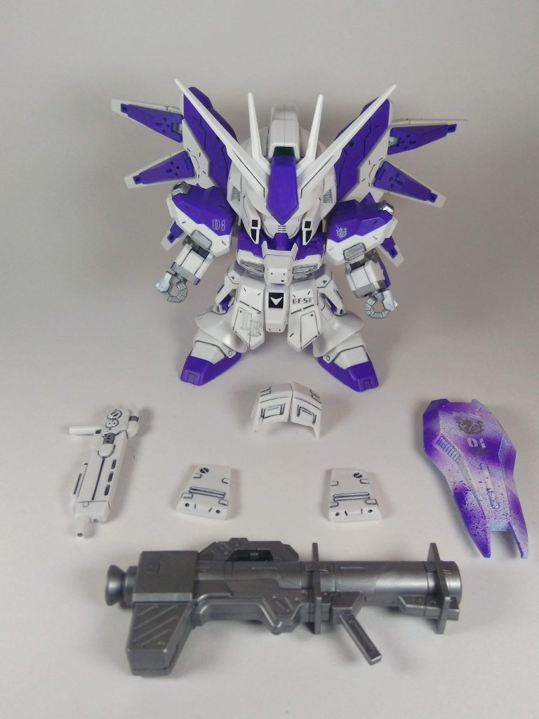 装甲と武器類を外した1枚バズーカは塗って無いですがこれで