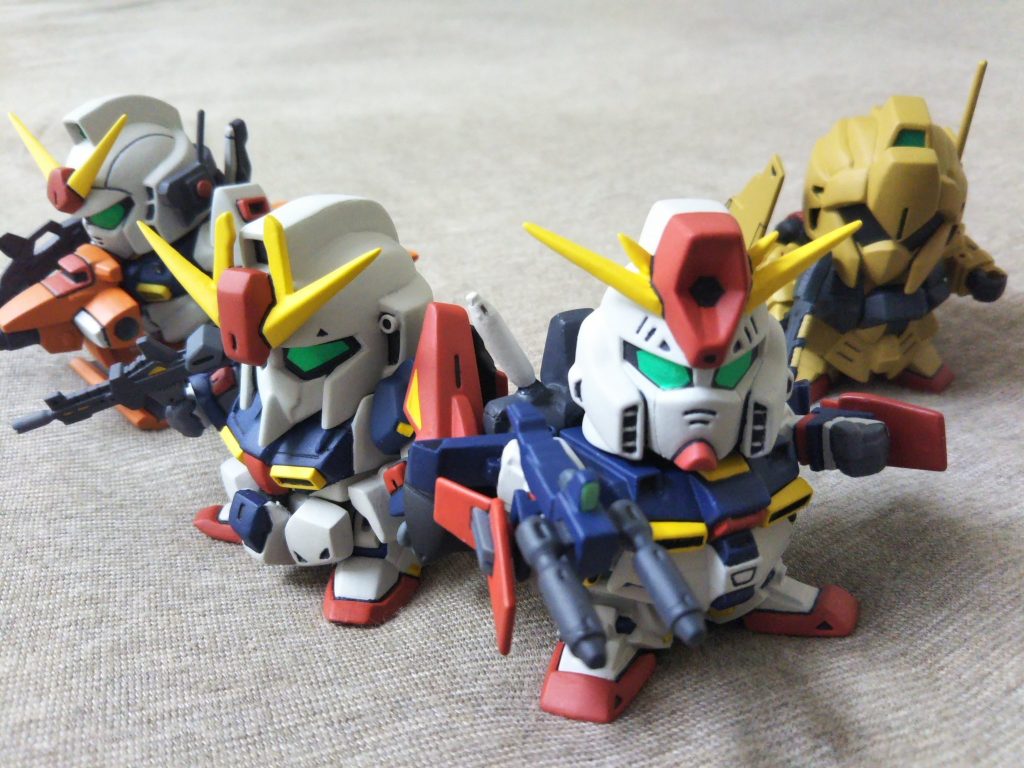 ガンダムチームでカードダスの絵柄を再現！