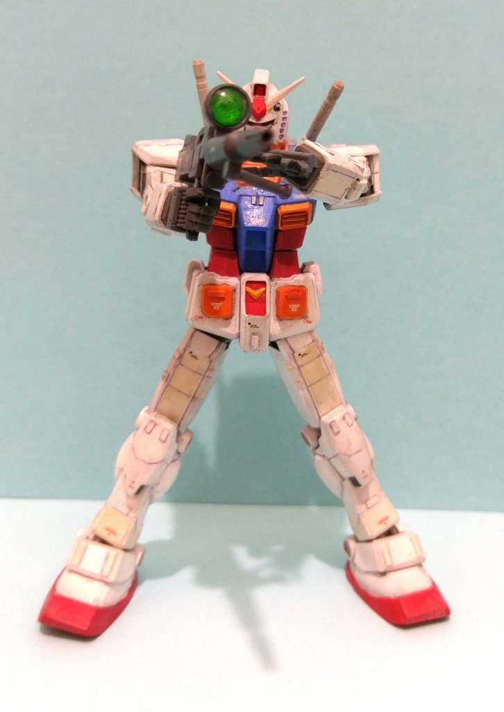 なんか、肩の引き出し間接も出来ちゃったのでライフルの両手持ちも可能になりました。