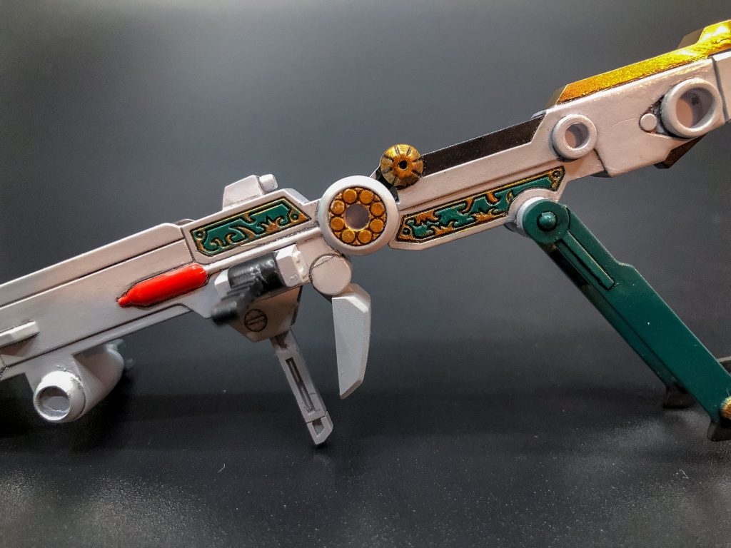 塗り分けはシタデルカラーでフリーハンド筆塗り。BB戦士向けの塗料だと思う。