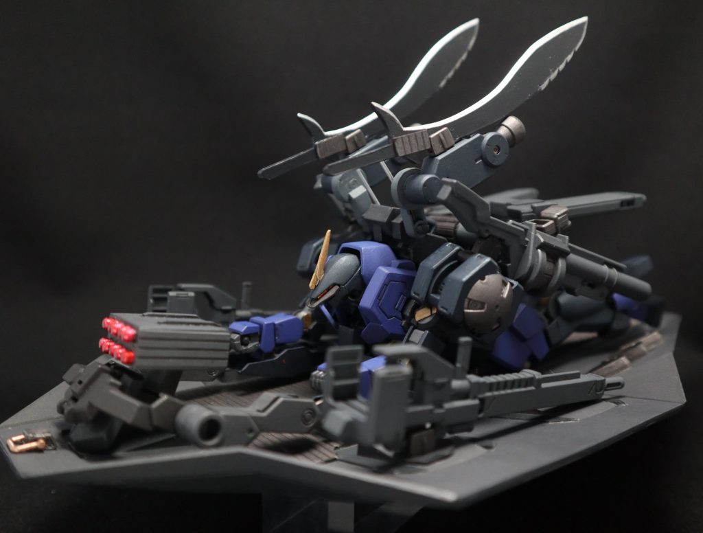 大気圏への降下突入体勢。