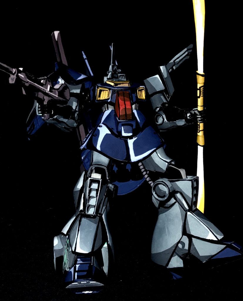 1/144 HG ディジェ ナラティブカラーver アニメイラスト風模型–4枚目/制作者：@j_gunaka