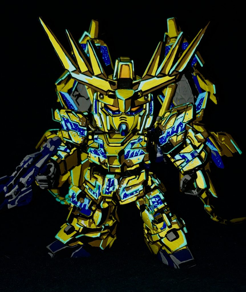 Sdクロスシルエット フェネクス アニメイラスト風模型 J Gunakaさんのガンプラ作品 Gunsta ガンスタ