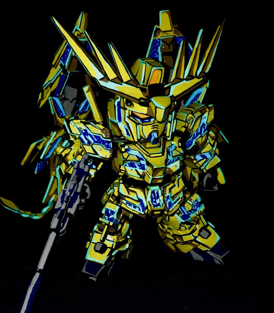 SDクロスシルエット フェネクス アニメイラスト風模型–2枚目/制作者：@j_gunaka