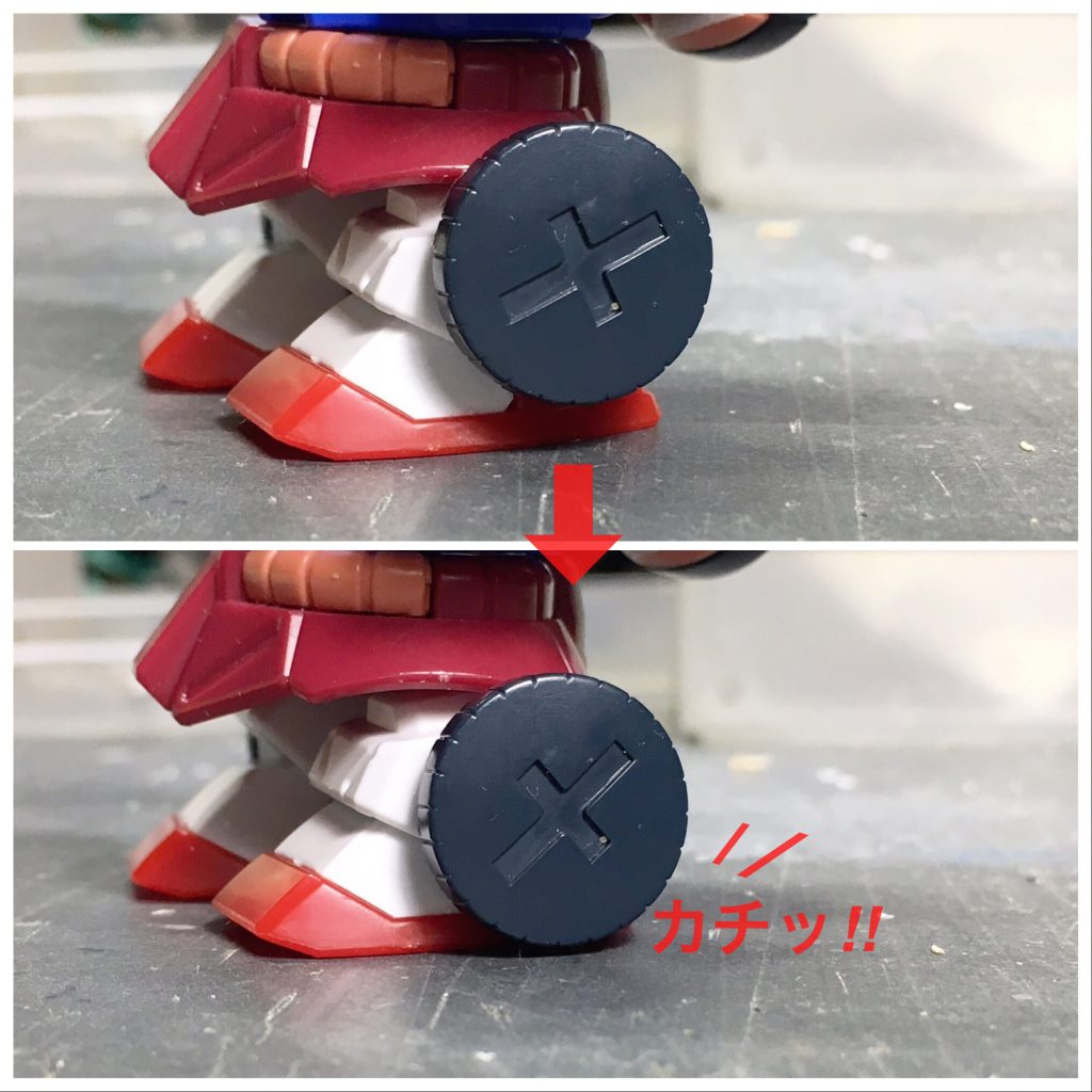 タイヤは上下にスライドします。
地面についてタイヤとして機能し高速移動ができる、という脳内設定です。