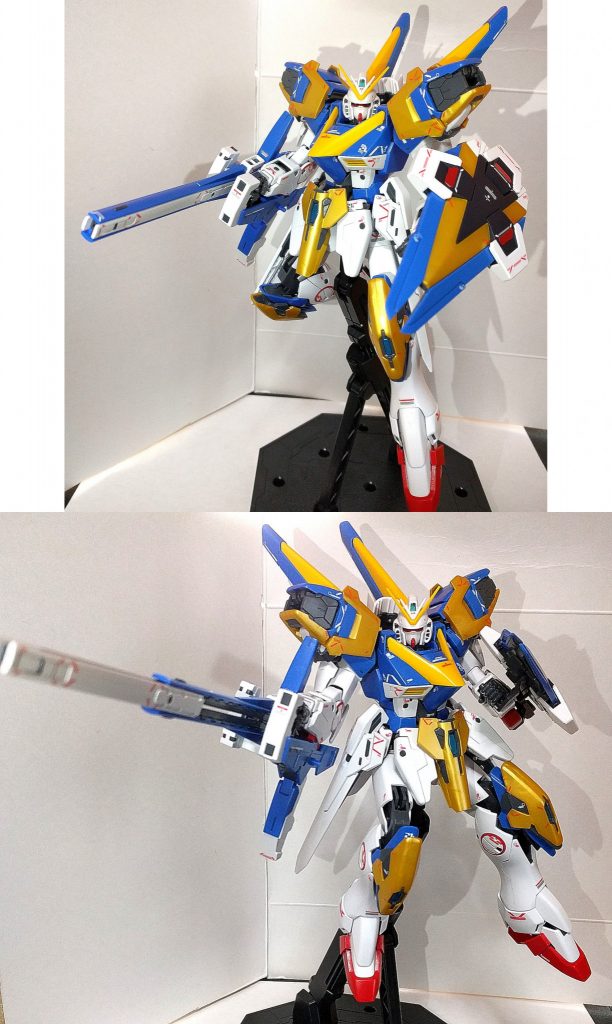 アーマーが増えた姿であっても可動にはさほど大きな影響は無く、問題なく可動出来るようになってます