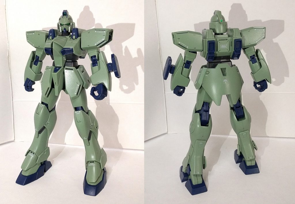 Vガンダムと異なりMGでは無くREにて登場したガンイージ
小型MSというだけあって1/100スケールとは思えないサイズ感になってます