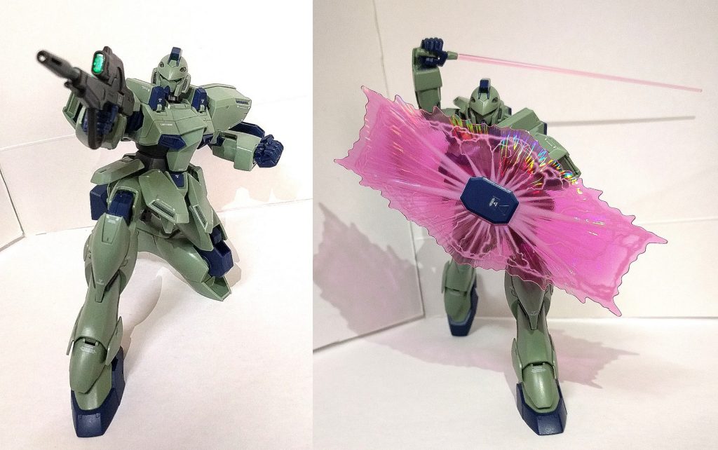 同スケールのVガンダムと比較すると複雑なパーツ構成になって無いおかげもあり、可動域は非常に優秀です