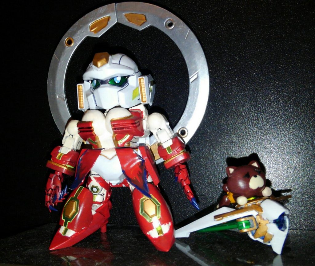 肩もアーマーを排除し丸モールドで整形。
胸はパテを盛りアルテミス谷を再現(笑)
腰アーマー及び股間も切り落としてパテにて(ｹﾞﾌﾝｹﾞﾌﾝ)を拙いですが制作しました(*´ω｀*)