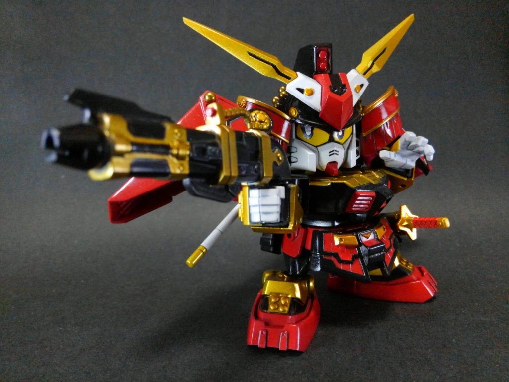 新タネガシマを装備。表情のついた左手を使って館ひろし風に構えられる❗