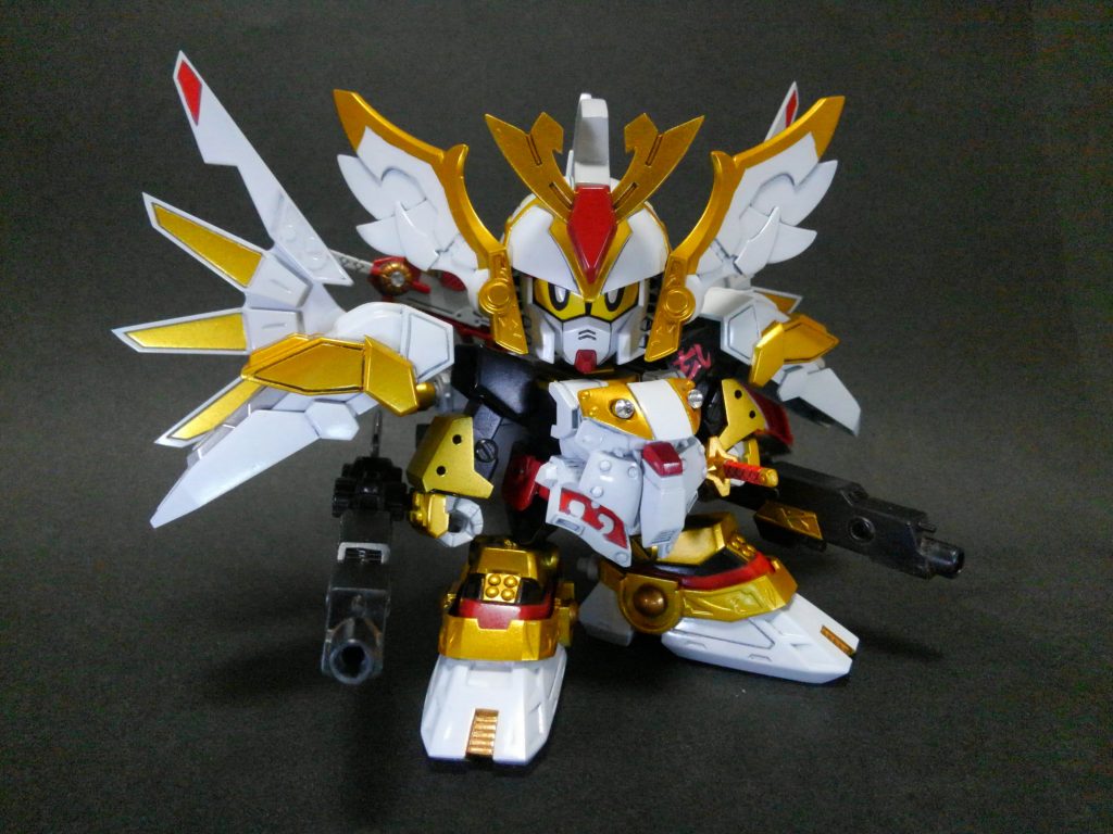 烈火頑駄無大将軍❗胴体の鎧はF91っぽく立体的にアレンジを加えてます。