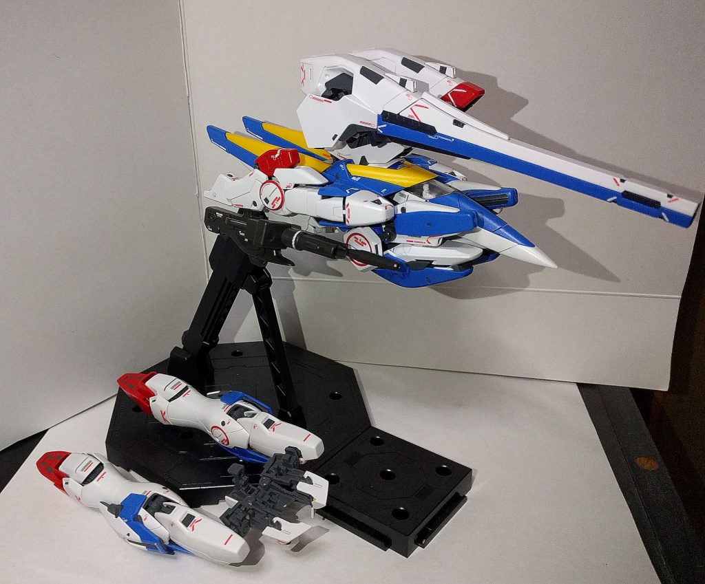 また同様に変形も可能、こちらも変形方法は変わらず出来るようになってます
以上、V2アサルトガンダム&V2バスターガンダムでした