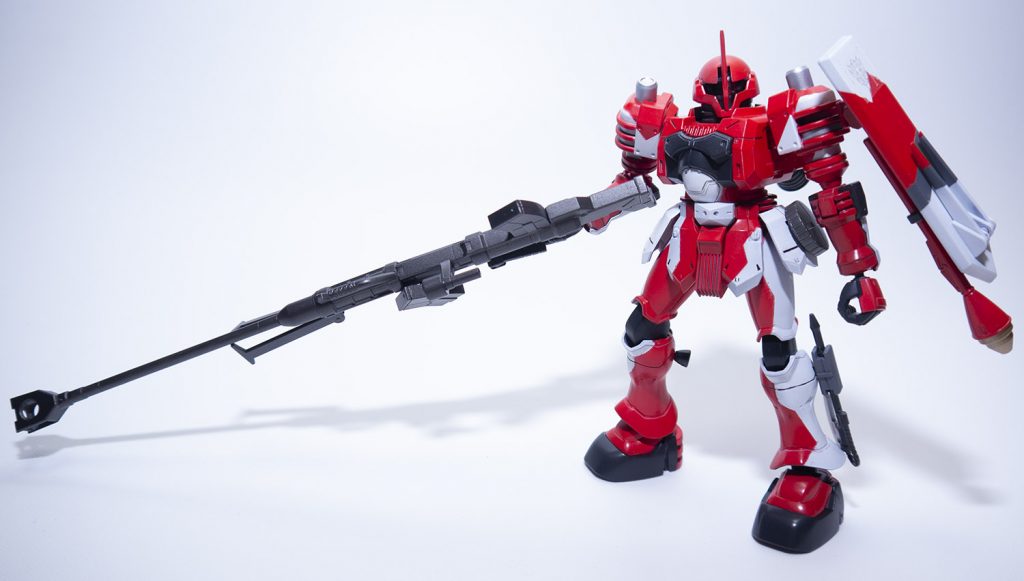 対艦ライフルは、この撮影後取り外そうとしたら、勢い余ってぶつけてしまい、銃身が折れました…