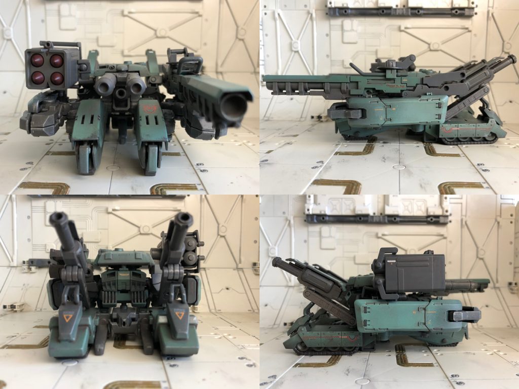 自律稼働するモビルタンクであり、ノーマルモードとなったコマンドガンダム本体と連携しての戦闘を行う。
移動は無限軌道による走行だが、短時間なら車体下面のスラスターによるホバー走行も可能。