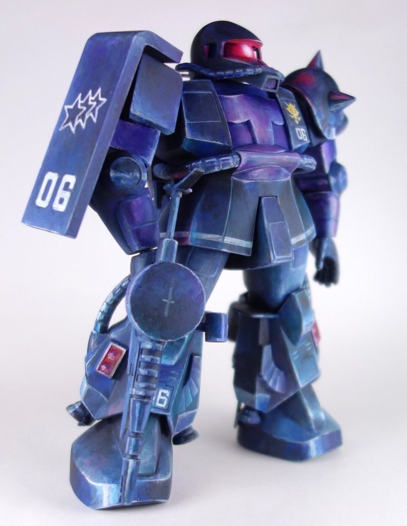 黒い三連星06RザクⅡ  1/100旧キット–2枚目/制作者：@館長