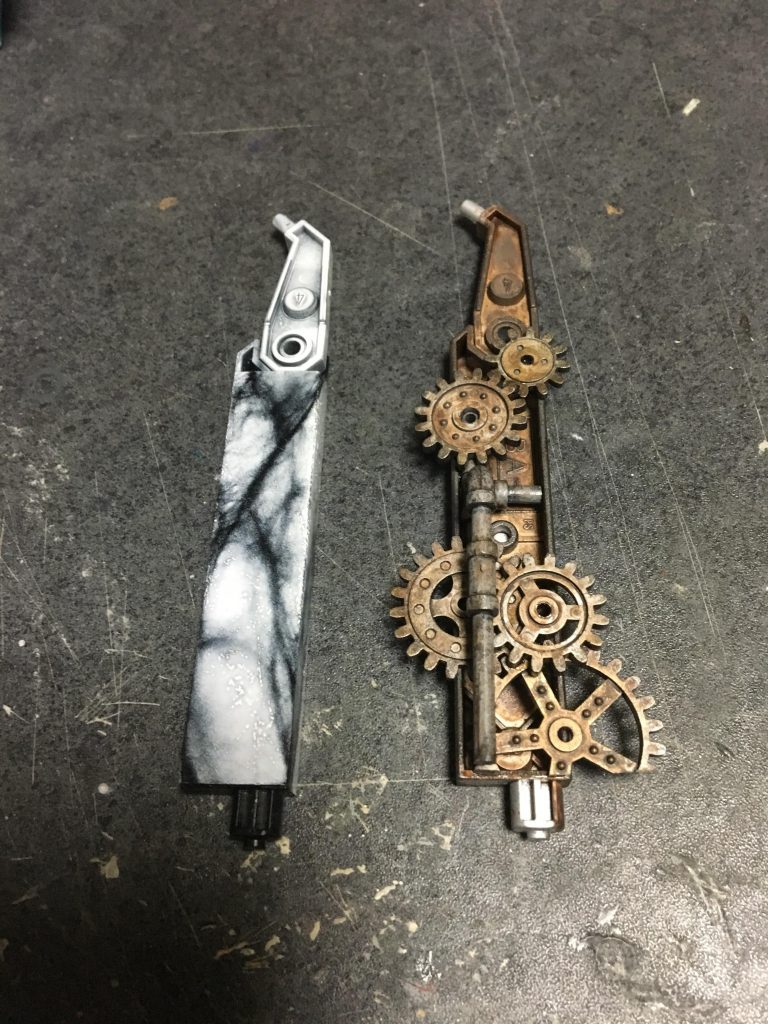 支柱は大理石風とスチームパンク風で製作しています( ´ ▽ ` )ノ