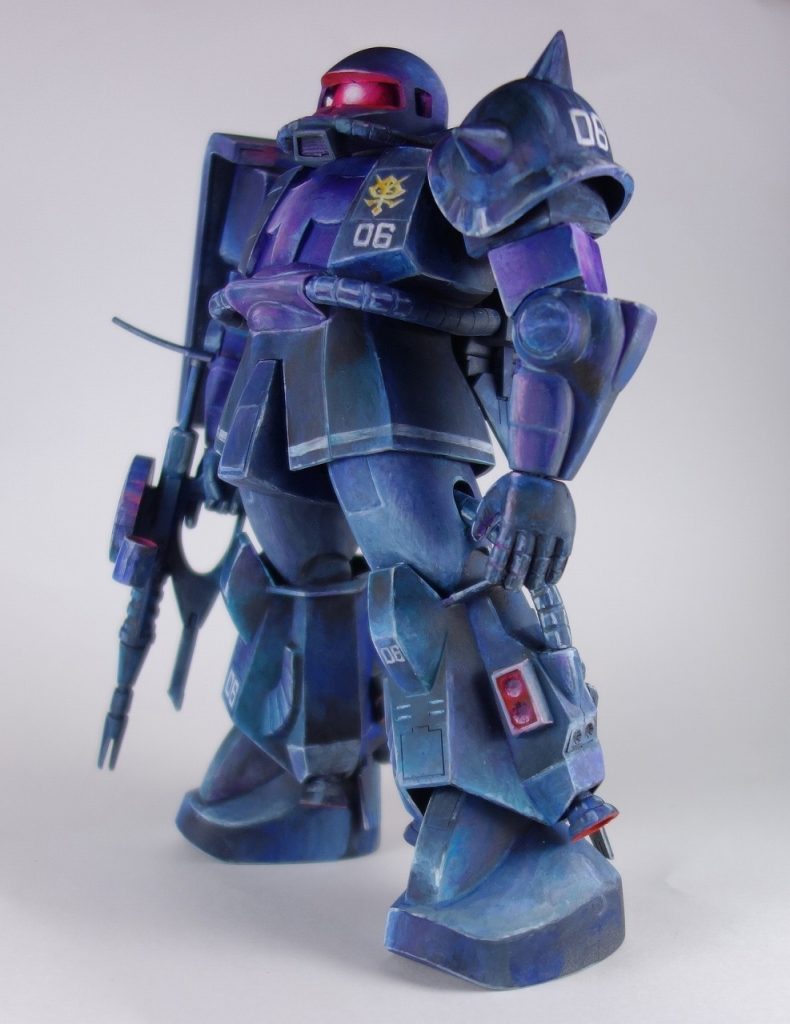 黒い三連星06RザクⅡ  1/100旧キット–5枚目/制作者：@館長