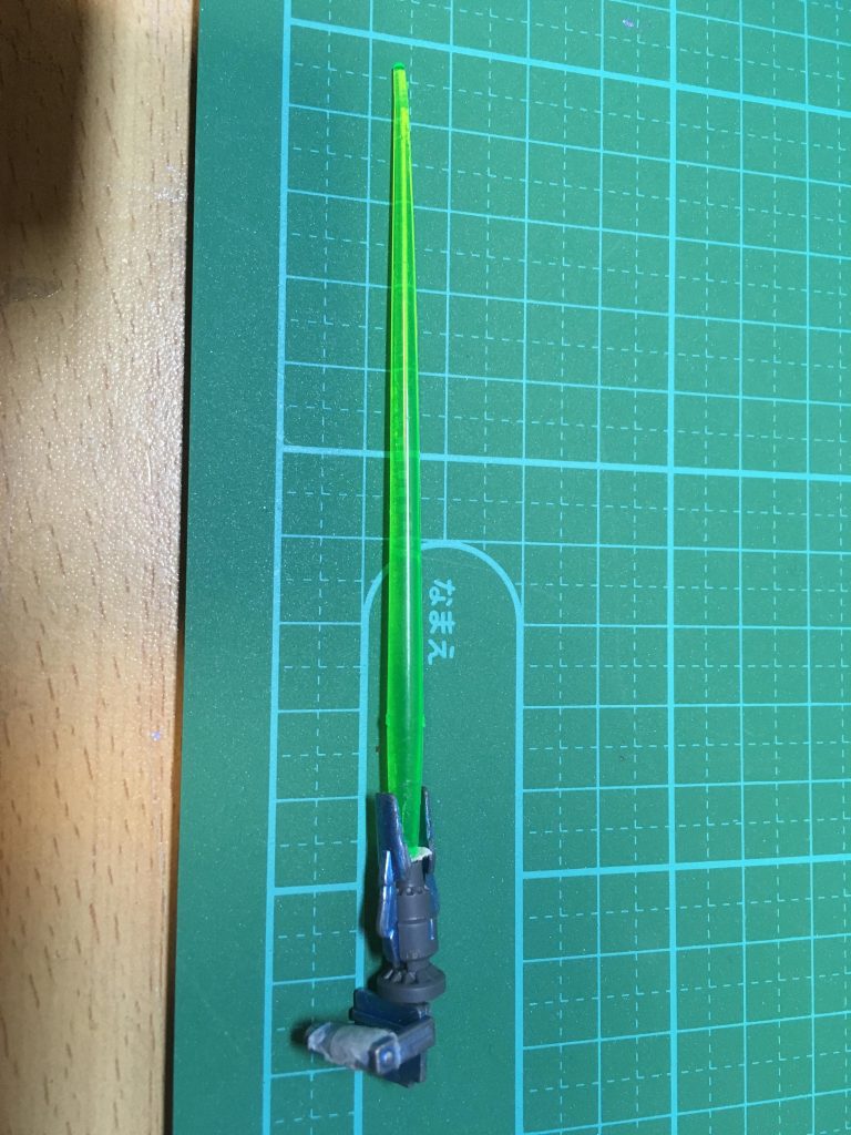 F91のランチャーの先っぽの部分を使いました。持ち手はあまりのパーツです笑