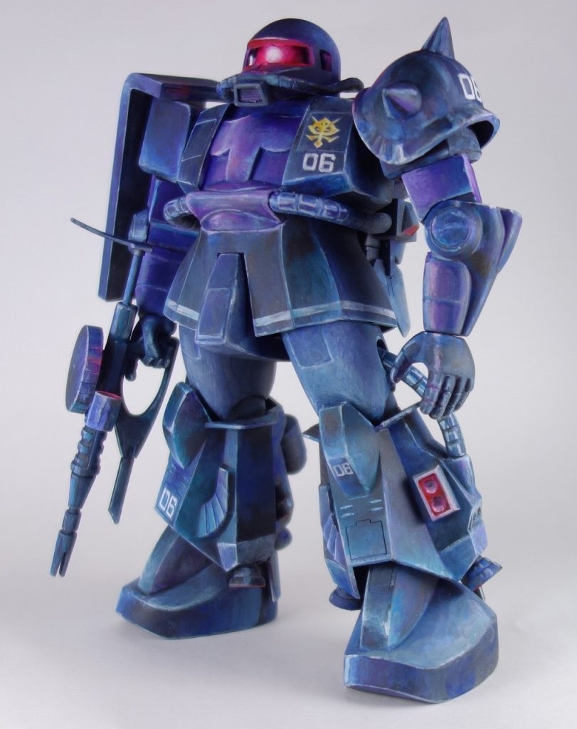 黒い三連星06RザクⅡ  1/100旧キット–6枚目/制作者：@館長