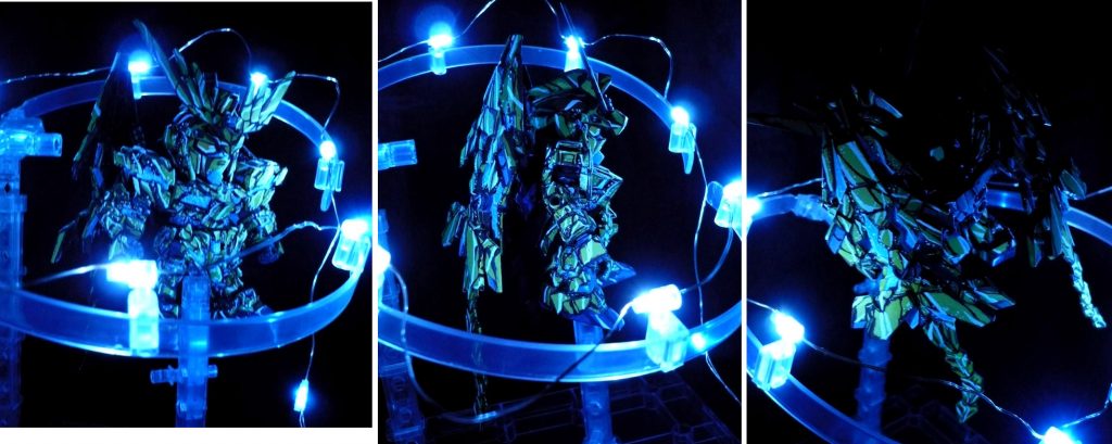 SDフェネクスNT版 イラスト風塗装 LEDライト設置撮影–4枚目/制作者:リューノ