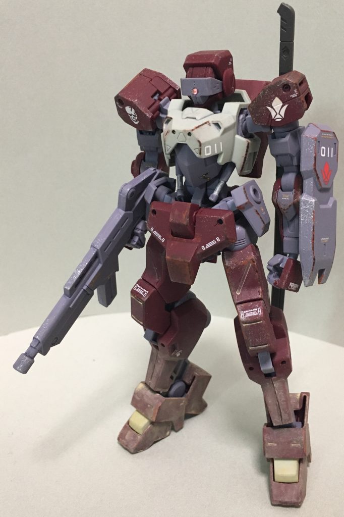 チッピング第二段階、ウェザリング後の正面