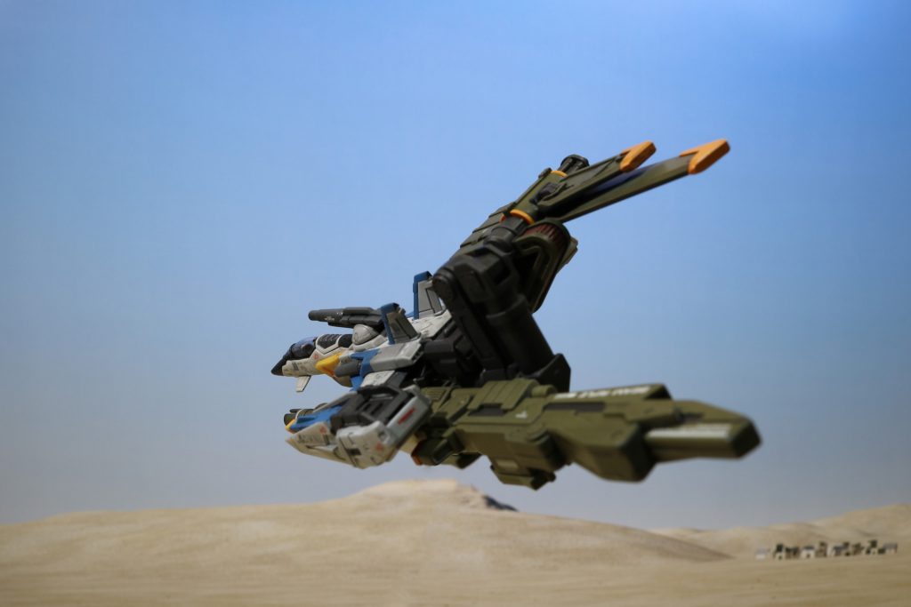 RGスカイグラスパーは、素組です。さすがにRGはデキが良いですね。