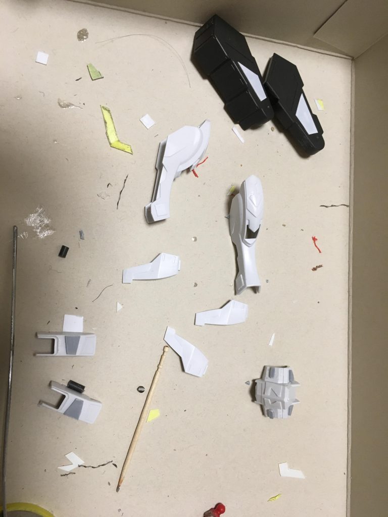 プラ板でのディテールアップ。