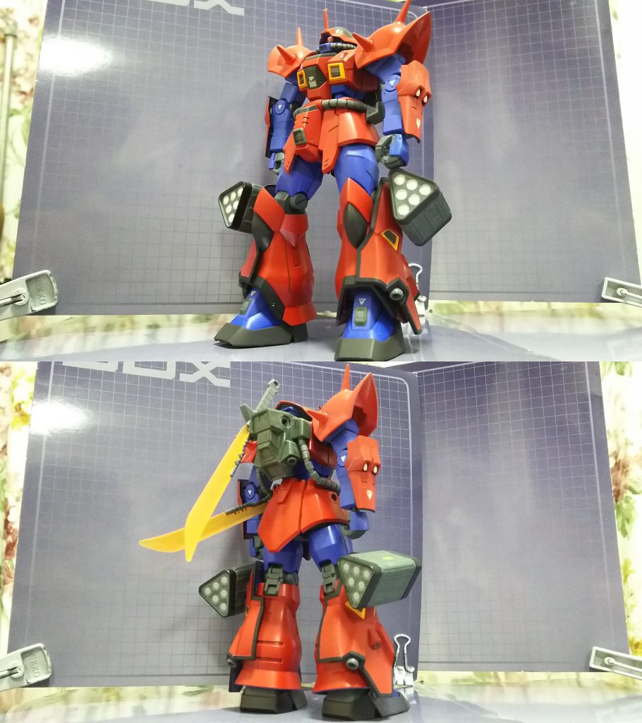 古い友人から結婚祝いにもらったHGUCイフリート改を、彼の専用機に仕立て上げてしまいました。