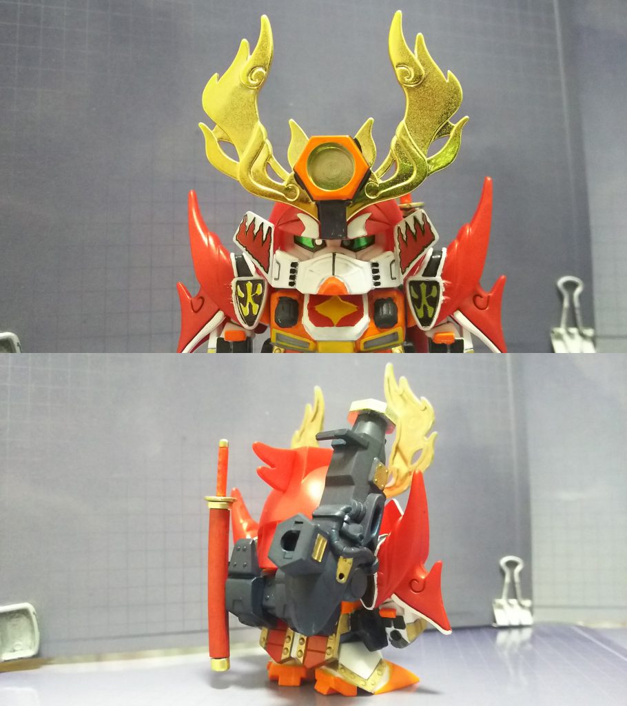 上体アップと背面