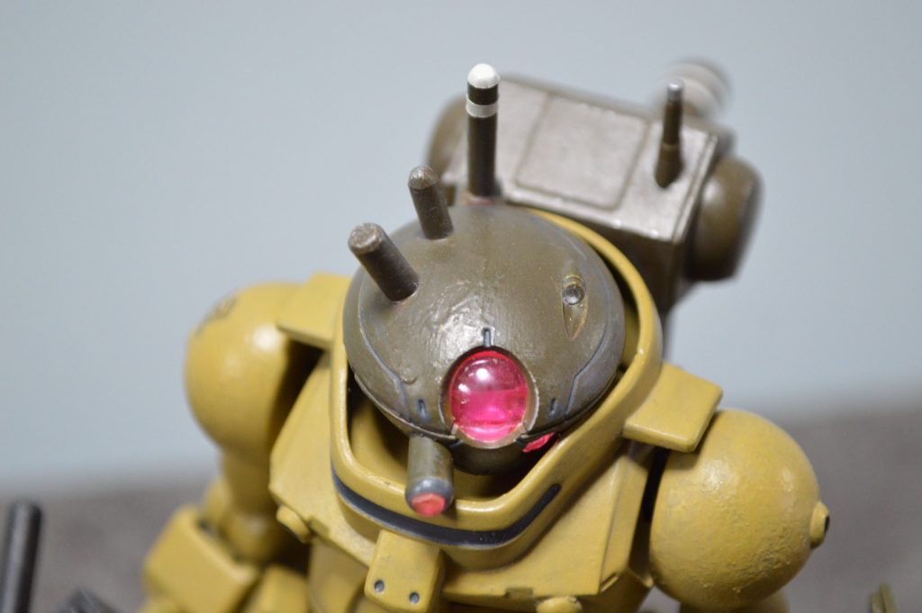 余剰ランナーでアンテナっぽいものと右目のスコープ追加してます。