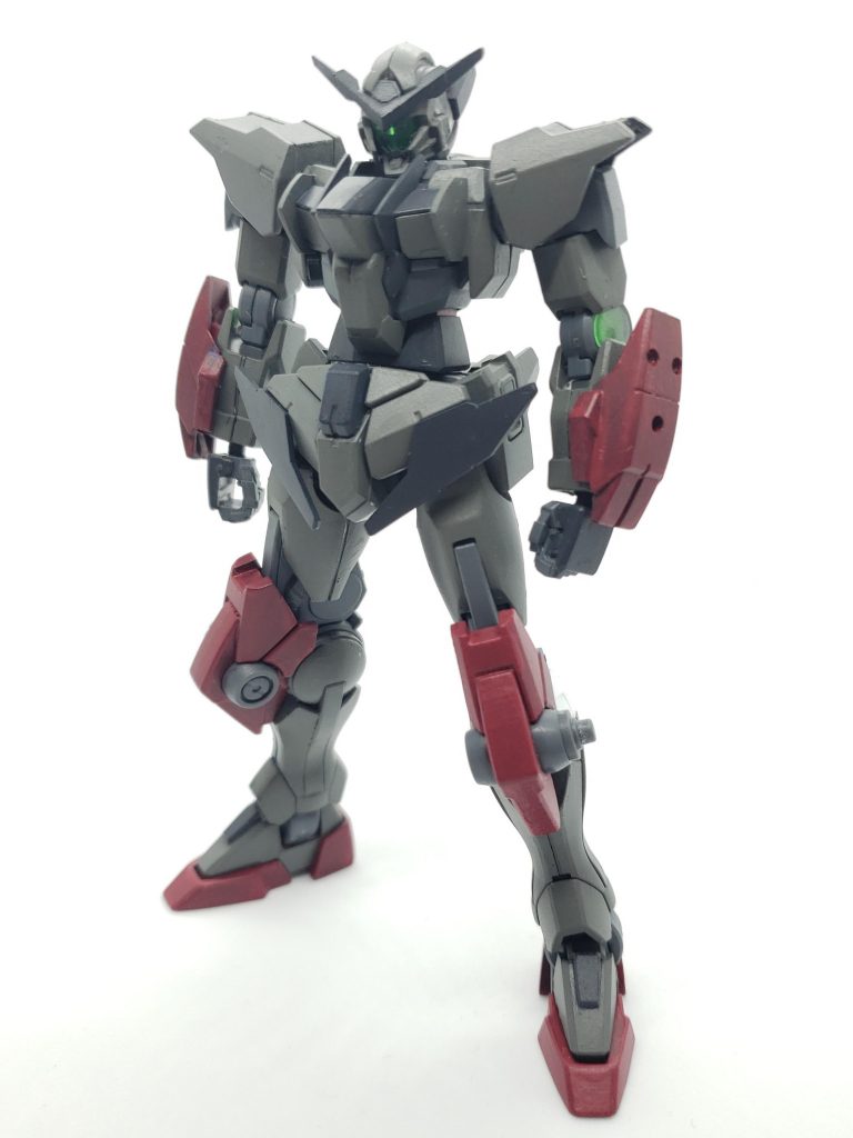 武装なし状態。機体カラーはフルメタルパニックのM9を参考に自分の好きなワインレッドを足して採用。すべてファレホで塗りました。