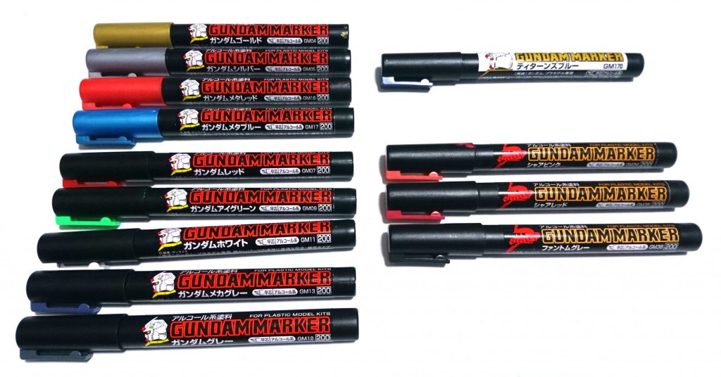 [使用マーカー一覧]