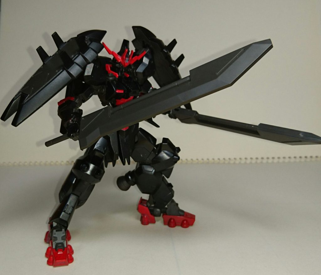 バスターソード装備時の写真です。二刀流バスターソードはかなりインパクトがあります。