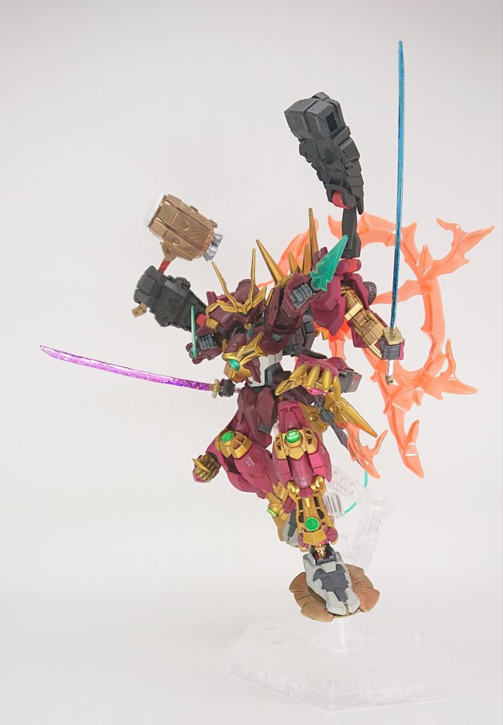 【ポーズ5】~アーリージーニアス再び~
以上、「戦国忍パルス頑駄無~明王降臨~」でした。
今思えば、ビルドファイターズの放送とビルド系キットの発売がキッカケで、自分のミキシング熱が再燃した気がします(^-^)
その後、ビルドダイバーズまで続きましたが、同じようなガンプラをメインにした作品が放送されたらいいなって思ってます。
最後までご覧頂きありがとうございました(о´∀`о)
次回を待て!(°Д°)/オー!(←次はSEEDコンだ!)