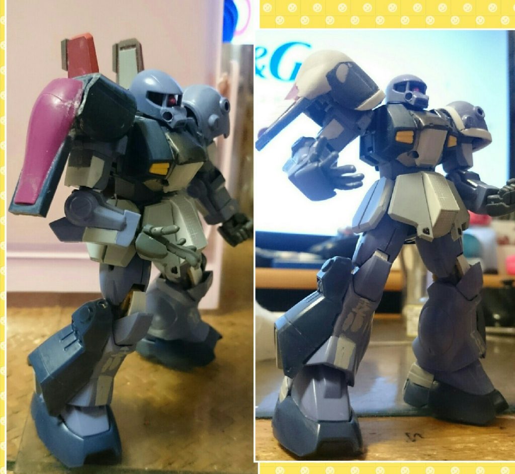 バランスが悪かったので、足を伸ばしました