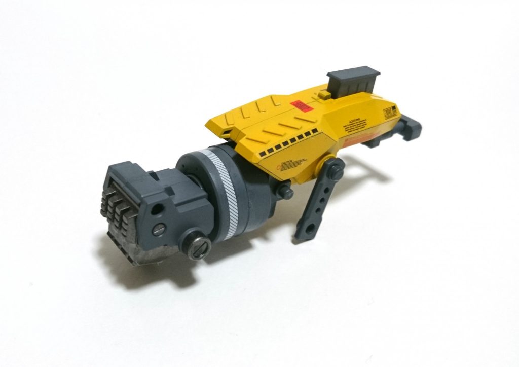 [ナックル塗装]
コトブキヤのウェポンユニットより。イエロー、グレーで塗り分け。重機のようなテイストを目指しました。