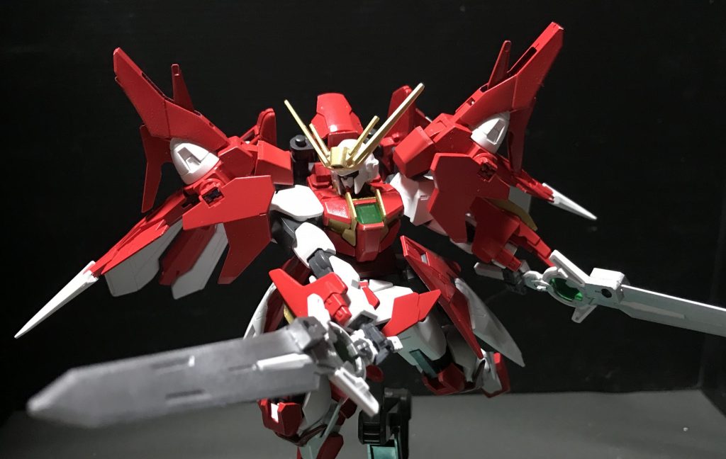 格闘ポーズを決めて