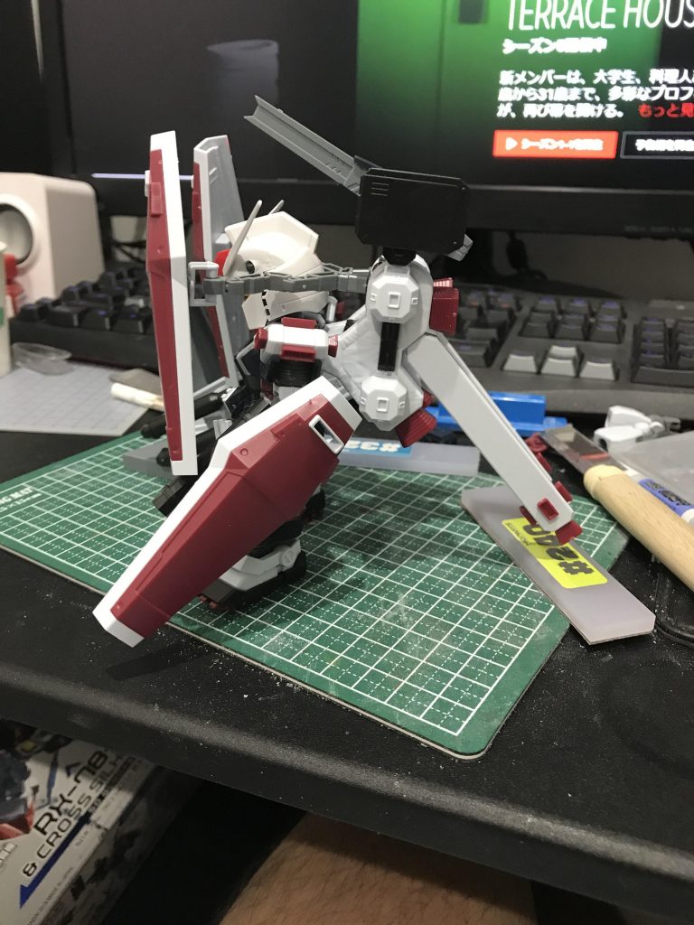 ブースター?が長いため切断し短縮を行う