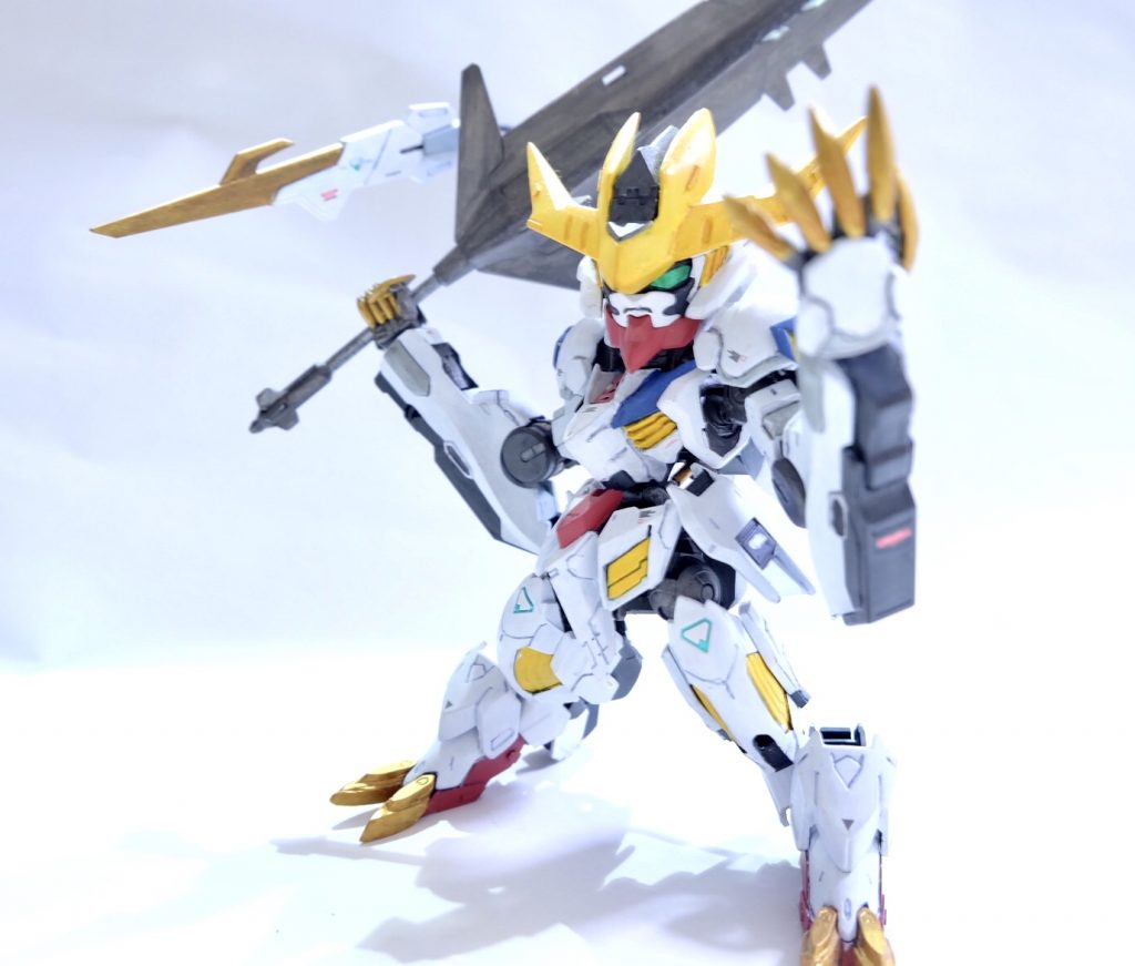 SDにしては頭身高めですがレクスらしさは残せたかなと思います
でも今見ると足の短縮はもう少し大胆にいけた気も。。。
まだまだ課題は山積みです
最後までお付き合いありがとうございました(^^)