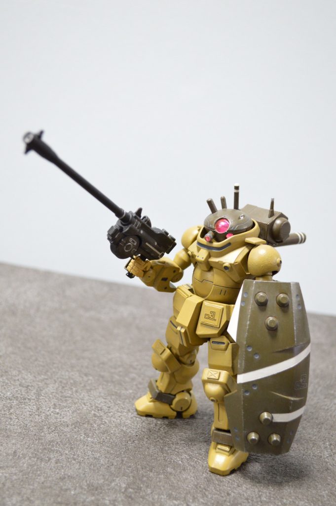 ライフルをプラ棒で長くしましたが、お陰で写真を撮るのに苦労しました。