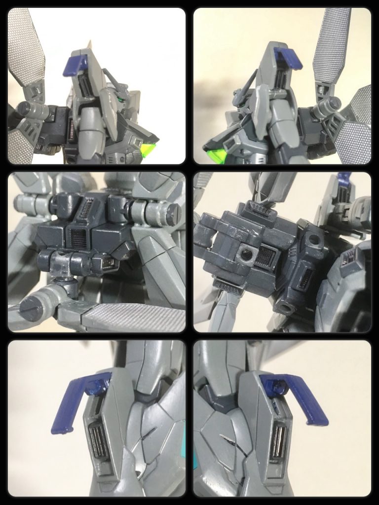 原型機のGXではサテライトキャノン発射後の排熱が問題であった。本機ではリフレクターとサテライトキャノンの増加によって、従来の仕様のままでは機体がオーバーロードしてしまう検証結果が出た。そこで機体フレームの外側に冷却機構を増設し冷却効率を上げる仕様とした。増設された排熱ダクトは両肩、両脚部側面、バックパック背面と底面の計6箇所。向上した冷却効率により、サテライトキャノンの連射こそ出来なかったが、次弾発射までの排熱リロード時間は大幅に改善する事に成功した。排熱ダクトは戦闘中ウィークポイントとなる為、肩部・脚部のダクトに関しては非使用時はカバーを閉じてダクトを保護している。この検証データによって新型機では排熱には更に冷却機構を増やした装備を製作することが推奨された。