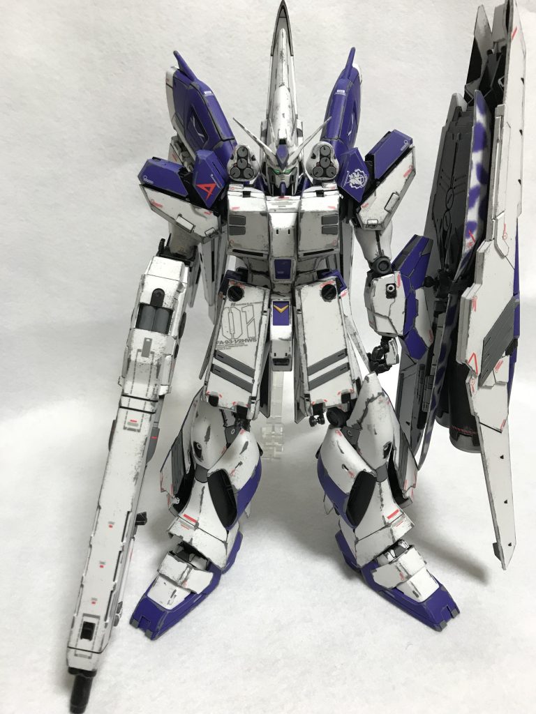 MG HI-νガンダム ver.KA FWS ウェザリング–3枚目/制作者：@gyuuuutora